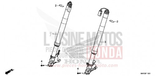 FOURCHETTE AVANT (CBR1000SP) CBR1000SPN de 2022